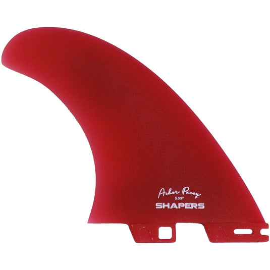 Shapers Asher Pacey Double Tab Twin + 1 Fin Set - 5.59" 11