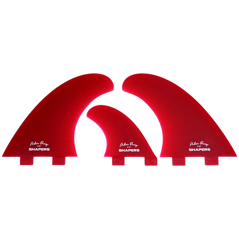 Load image into Gallery viewer, Shapers Asher Pacey Dual Tab Twin + 1 Fin Set
