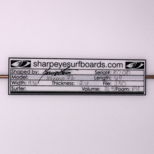 Sharp Eye Inferno 72 6'0 × 19 ⅜ × 2 ⅗ Surfboard • DAMAGED 4