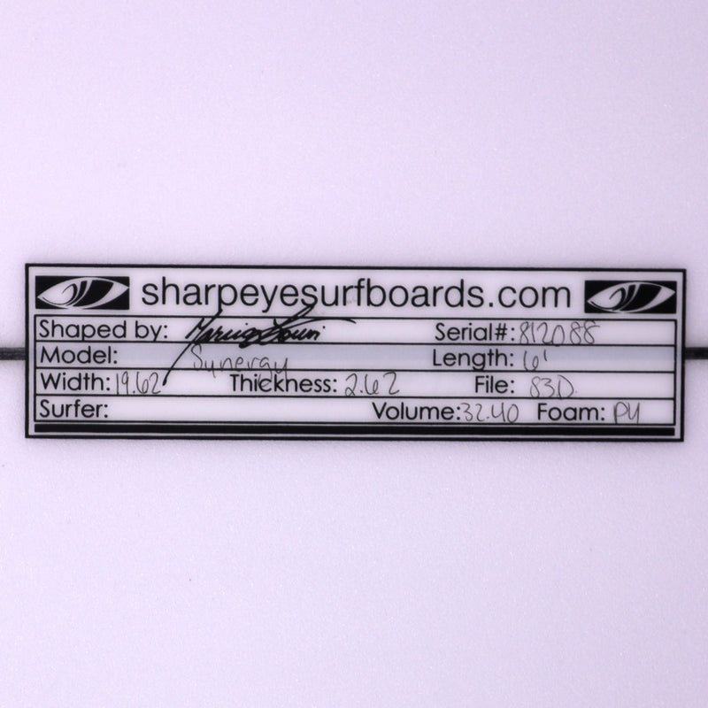 Load image into Gallery viewer, Sharp Eye Synergy 6'1 × 19 ⅝ × 2 ⅝ Surfboard 4
