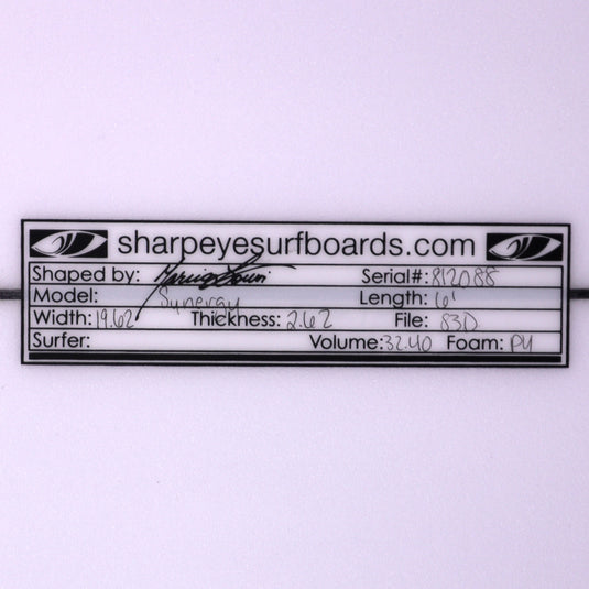 Sharp Eye Synergy 6'1 × 19 ⅝ × 2 ⅝ Surfboard 4