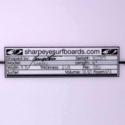 Sharp Eye Synergy 6'2 × 19 ¾ × 2 11/16 Surfboard 4