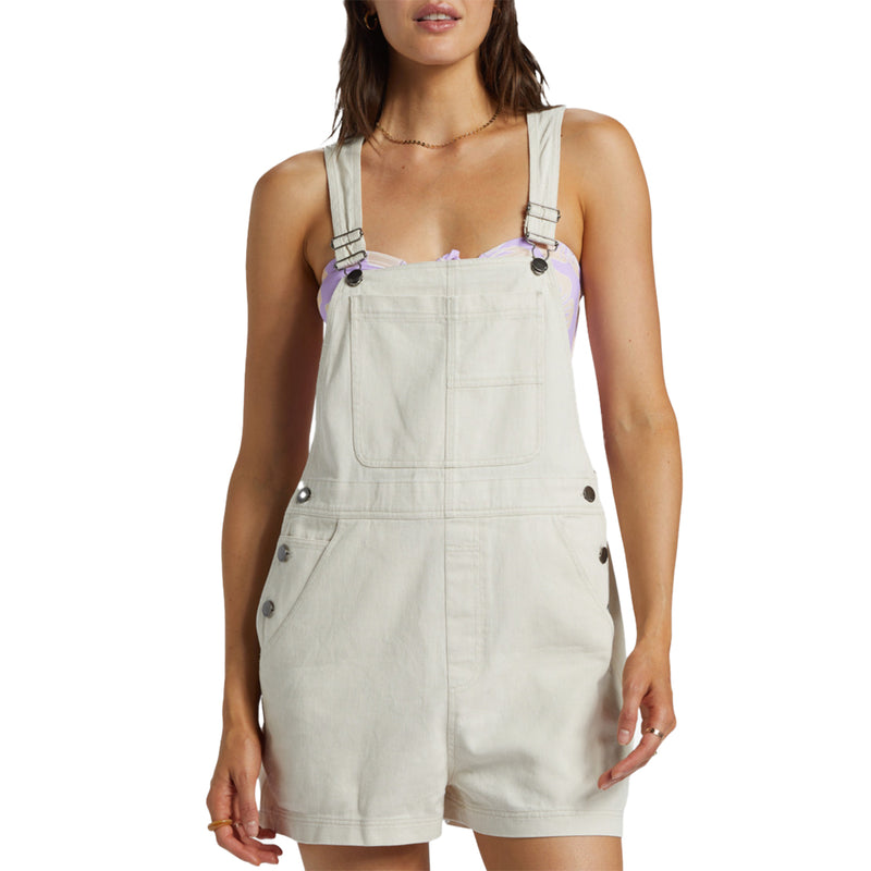Load image into Gallery viewer, Billabong Women's Sand Canyon Denim Overall Shorts 1
