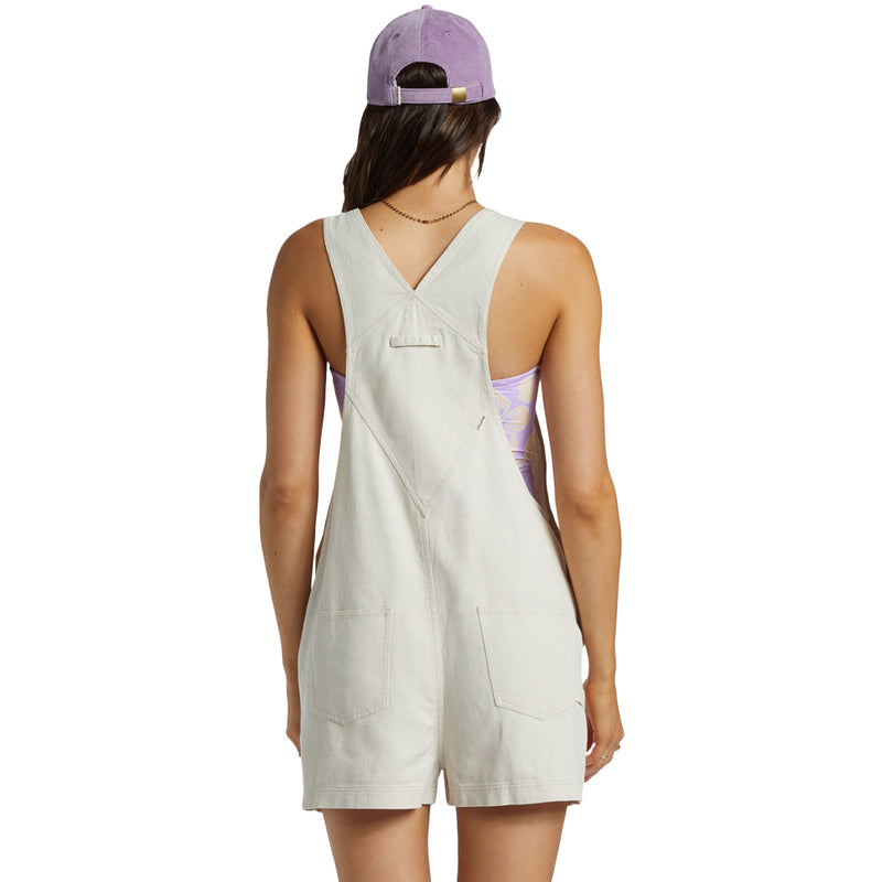 Load image into Gallery viewer, Billabong Women's Sand Canyon Denim Overall Shorts 4
