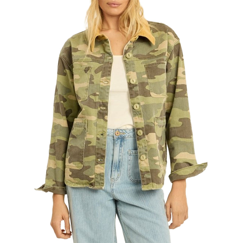 Load image into Gallery viewer, Sisstr Women's Kickin' It Button-Up Denim Jacket 1
