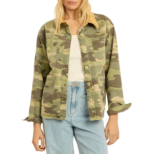 Sisstr Women's Kickin' It Button-Up Denim Jacket 1
