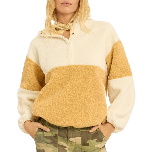 Sisstr Women's Wave Watcher Pullover Sherpa Hoodie 1