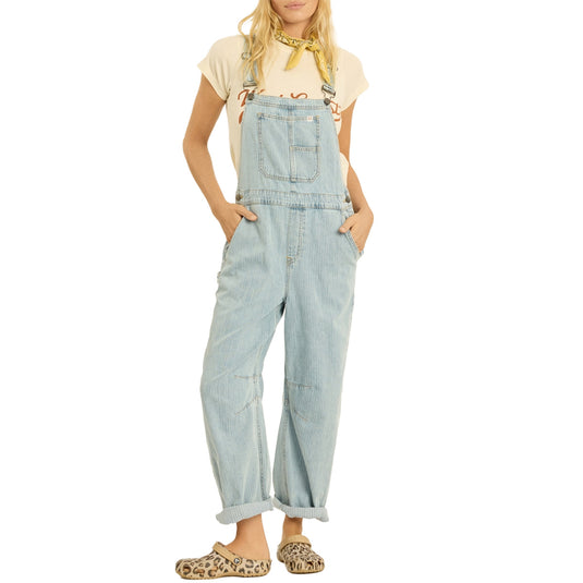 Sisstr Women's Billie Barrel Denim Overalls 1