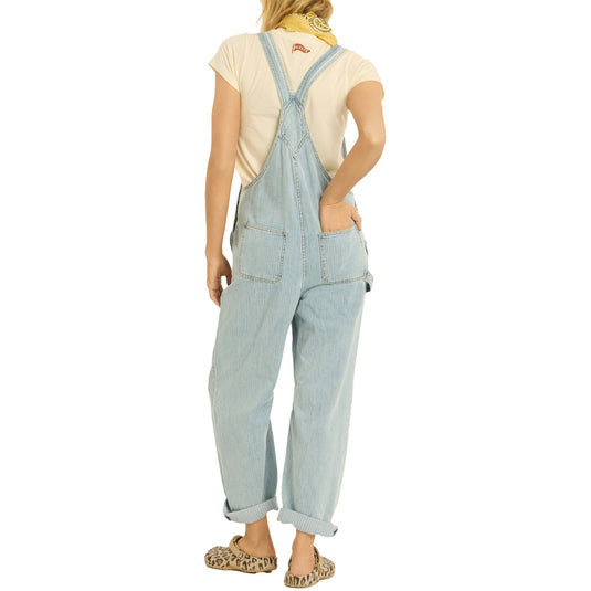 Sisstr Women's Billie Barrel Denim Overalls 4