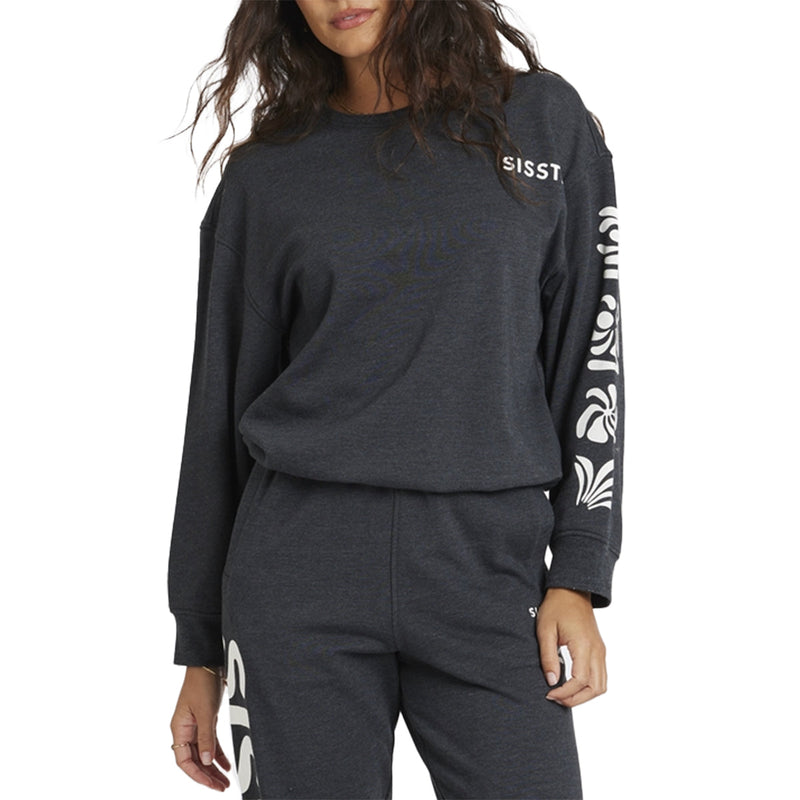 Load image into Gallery viewer, Sisstr Women's Happiness Awaits Crew Sweatshirt 1
