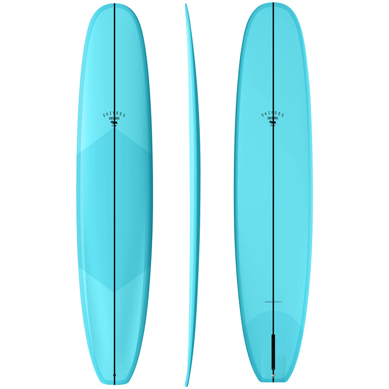 Load image into Gallery viewer, Skindog Dynamic Double Scoop Thunderbolt Silver Surfboard 8
