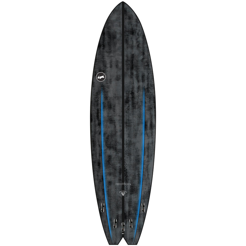 Load image into Gallery viewer, Skindog Hydroplane Thunderbolt Black Surfboard 2
