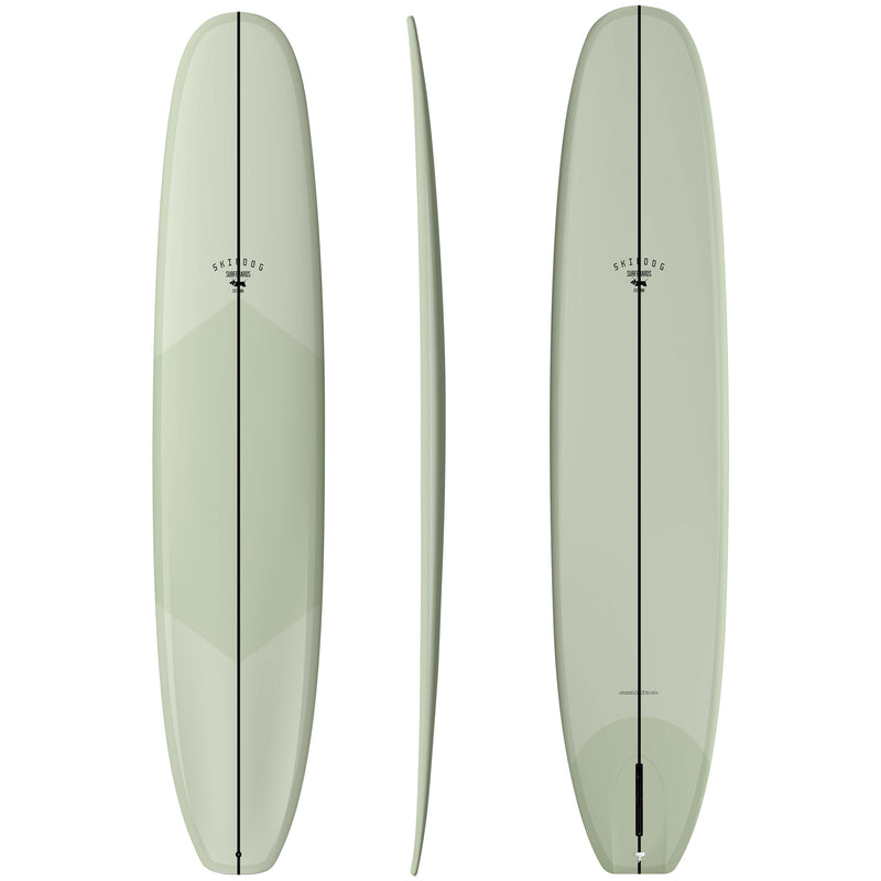 Load image into Gallery viewer, Skindog OG Double Scoop Thunderbolt Silver Surfboard 8
