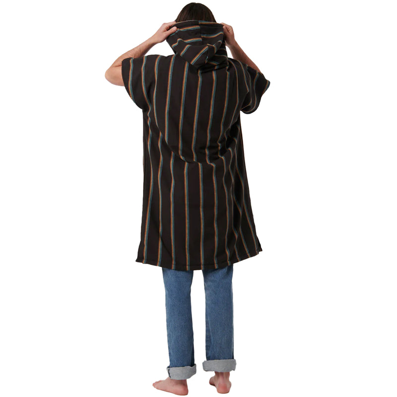 Load image into Gallery viewer, Slowtide Baja Stripe Fouta Hooded Changing Poncho 2
