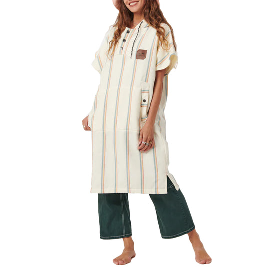 Slowtide Baja Stripe Fouta Hooded Changing Poncho 7