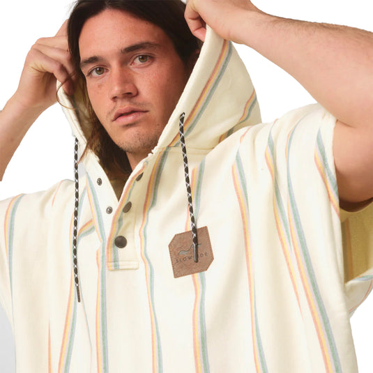 Slowtide Baja Stripe Fouta Hooded Changing Poncho 15