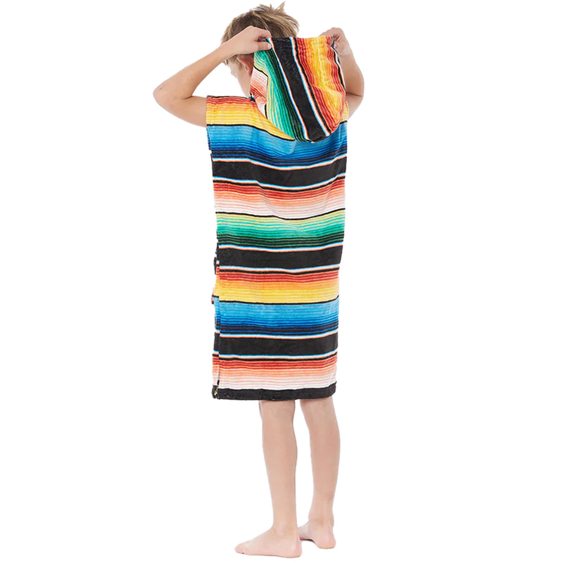 Load image into Gallery viewer, Slowtide Youth Joaquin Hooded Changing Poncho 2

