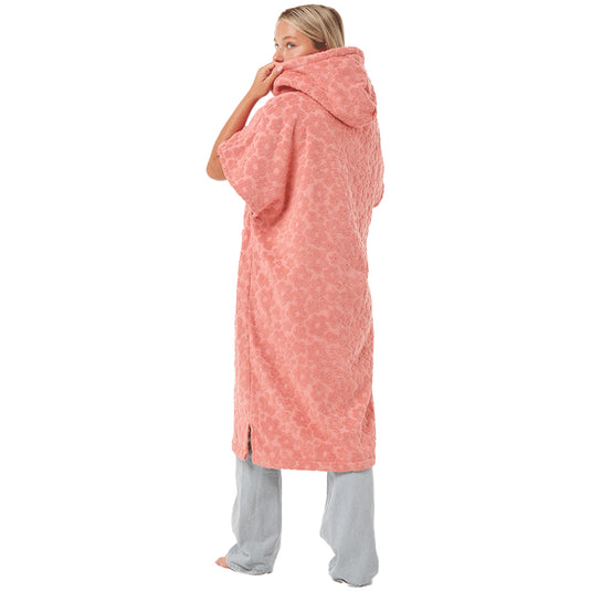 Slowtide Ginny Hooded Changing Poncho - Guava 2