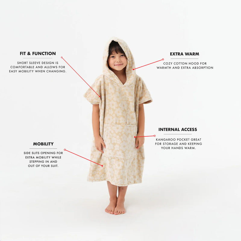 Load image into Gallery viewer, Slowtide Youth Ginny Hooded Changing Poncho 5
