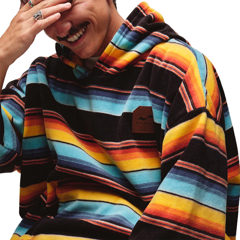 Load image into Gallery viewer, Slowtide El Cap Chilling Fleece Hooded Changing Poncho 8
