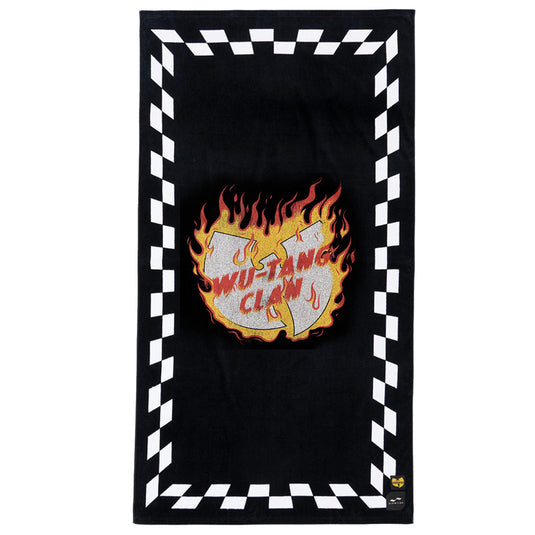 Slowtide Blocks On Fire Beach Towel 1