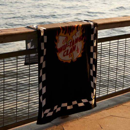 Slowtide Blocks On Fire Beach Towel 3