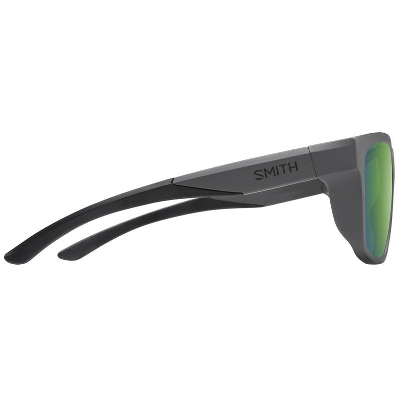 Load image into Gallery viewer, SMITH Barra Polarized Sunglasses - Matte Cement/ChromaPop Green Mirror 3
