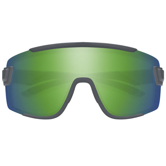 SMITH Wildcat Sunglasses - Matte Cement/ChromaPop Green Mirror 2