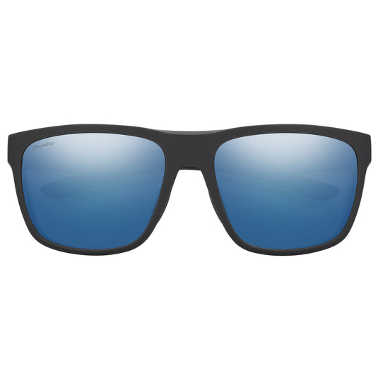 SMITH Barra Polarized Sunglasses - Matte Black/ChromaPop Glass Blue Mirror 2