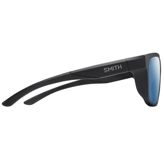 SMITH Barra Polarized Sunglasses - Matte Black/ChromaPop Glass Blue Mirror 3