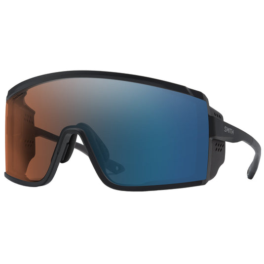 SMITH Pursuit Sunglasses - Matte Black/ChromaPop Glacier Photochromic Copper Blue Mirror 1