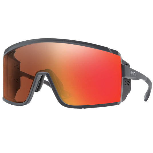 SMITH Pursuit Sunglasses - Matte Slate/ChromaPop Glacier Photochromic Copper Red Mirror 1
