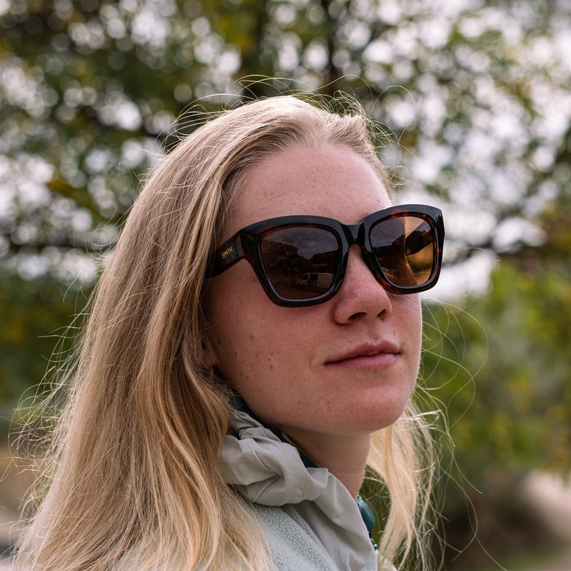 Load image into Gallery viewer, SMITH Women's Sway Polarized Sunglasses - Tortoise/ChromaPop Brown 6
