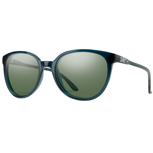 SMITH Women's Cheetah Polarized Sunglasses - Pacific Crystal/ChromaPop Gray Green 1