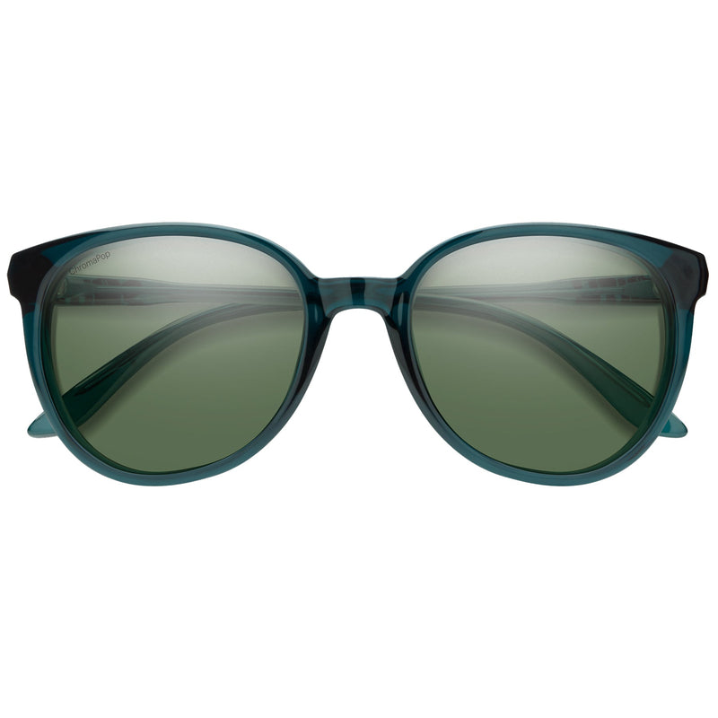 Load image into Gallery viewer, SMITH Women's Cheetah Polarized Sunglasses - Pacific Crystal/ChromaPop Gray Green 2

