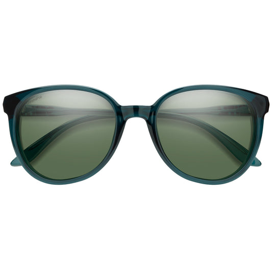 SMITH Women's Cheetah Polarized Sunglasses - Pacific Crystal/ChromaPop Gray Green 2