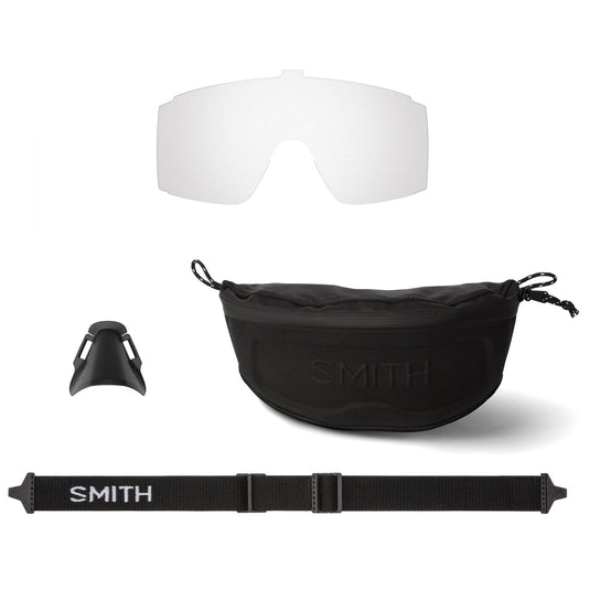 SMITH Pursuit Sunglasses - Matte Black/ChromaPop Glacier Photochromic Copper Blue Mirror 4