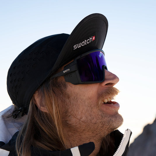 SMITH Pursuit Sunglasses - Matte Black/ChromaPop Glacier Photochromic Copper Blue Mirror 6