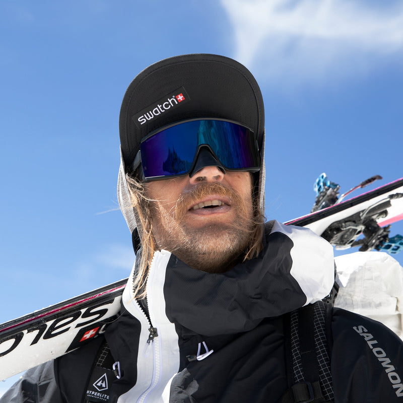 Load image into Gallery viewer, SMITH Pursuit Sunglasses - Matte Black/ChromaPop Glacier Photochromic Copper Blue Mirror 7
