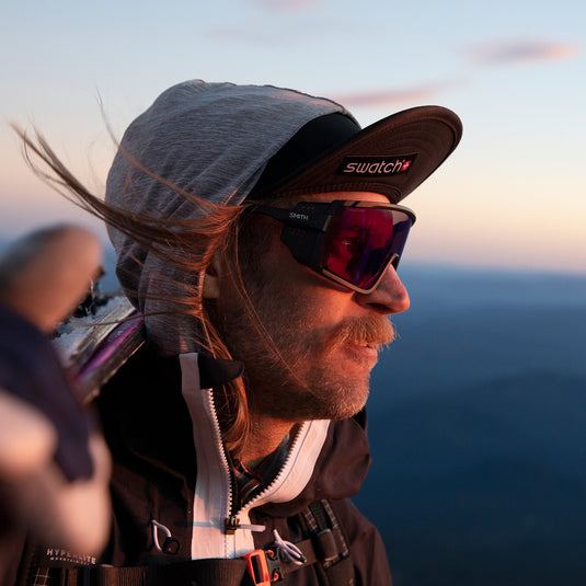 SMITH Pursuit Sunglasses - Matte Black/ChromaPop Glacier Photochromic Copper Blue Mirror 12