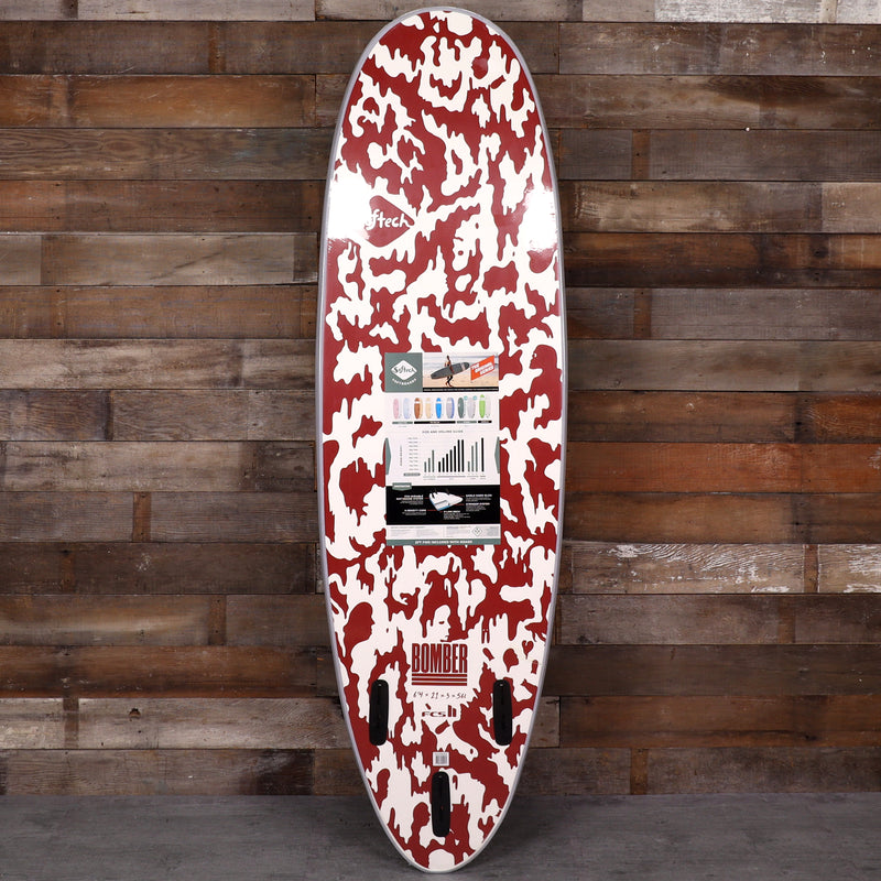 Load image into Gallery viewer, Softech Bomber 6'4 × 21 × 3 Soft Surfboard - Gray/Dusty Red
