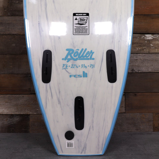 Softech Roller 7'6 × 22 ¼ × 3 ⅛ Soft Top Surfboard - Blue 3