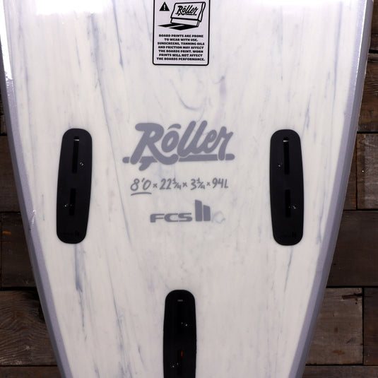 Softech Roller 8'0 × 22 ¼ × 3 ¼ Soft Top Surfboard - Gray 4