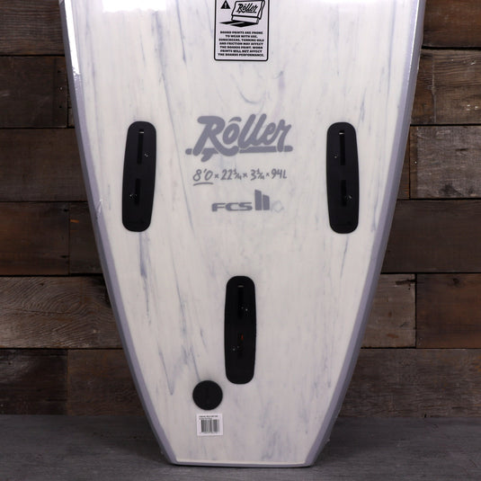 Softech Roller 8'0 × 22 ¼ × 3 ¼ Soft Top Surfboard - Gray 3
