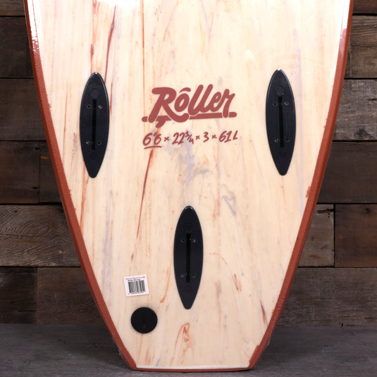 Softech Roller 6'6 × 22 ¼ × 3 Soft Top Surfboard - Clay 3