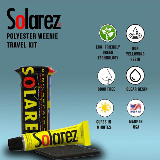 Solarez Polyester Weenie Travel Ding Repair Kit 3
