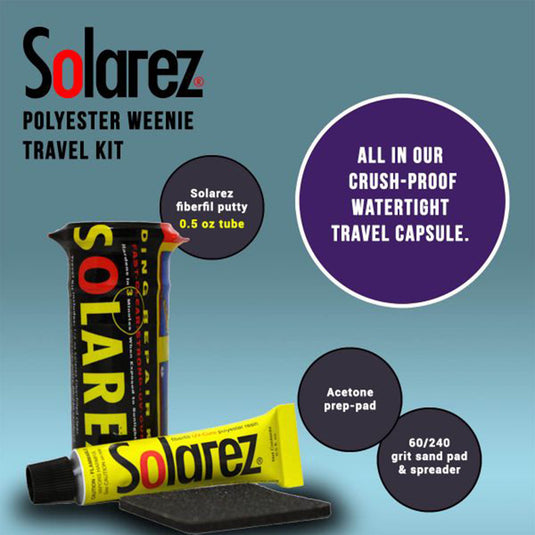 Solarez Polyester Weenie Travel Ding Repair Kit 4