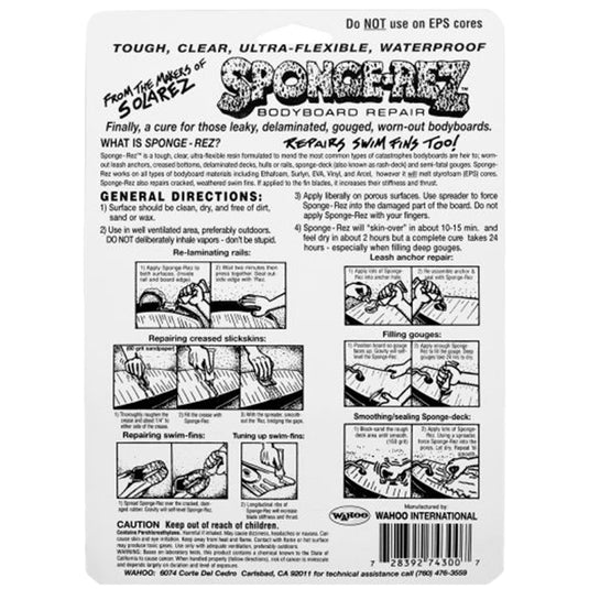 Solarez Sponge-Rez Bodyboard Ding Repair 8