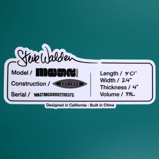 Walden Mega Magic Softops 9'0 × 24 × 4 Surfboard 4