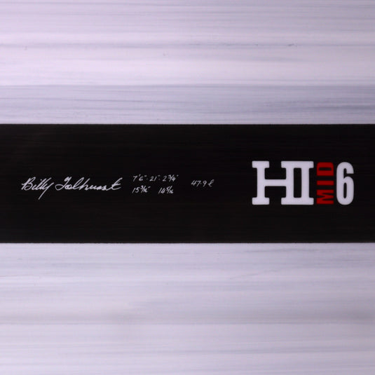 Harley Ingleby Mid 6 Thunderbolt Black 7'6 × 21 × 2 ¾ Surfboard - Gray/Carbon 4